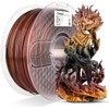 Amolen Silk Shiny Gradient PLA Filament, 1.75mm:_Silk Black & Shiny
