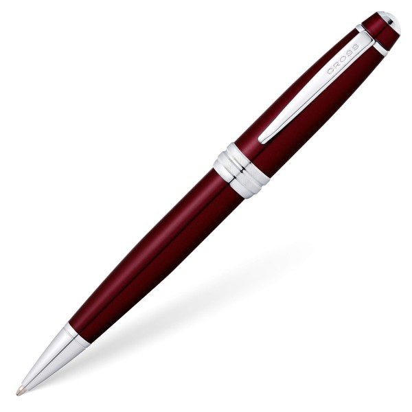 Cross Bailey Refillable Ballpoint Pen, Medium Ballpen, Includes Premium Gift Box - Red Lacquer