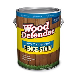 Wood Defender Semi-Transparent Fence Stain – Sierra, 1-Gallon | Oil-Based Exterior Fence Coating| Long-Lasting Color Protection for Wood Fences