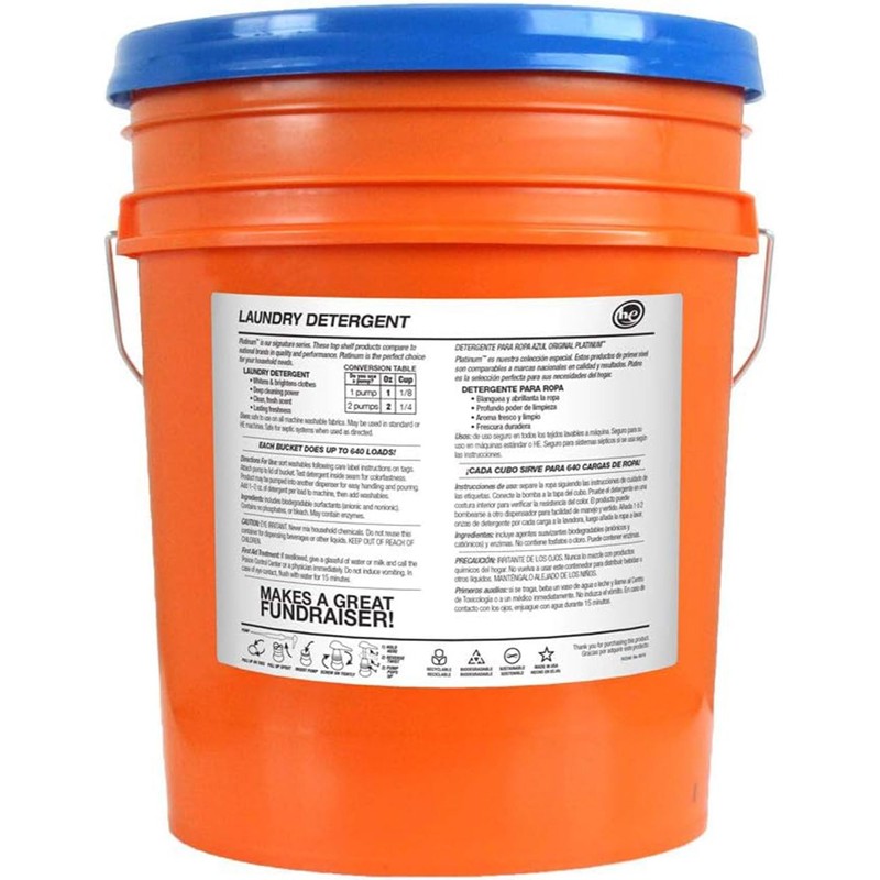 Ultra Fresh 5 Gallon Liquid Laundry Detergent Washing Soap for