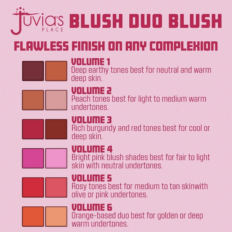 Juvia's Place Blushed Duo Blush Volume4 - Two Tone Pigmented