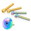 ULTECHNOVO 4pcs Stainless Steel Headset Screw and Fork Cap Dazzling