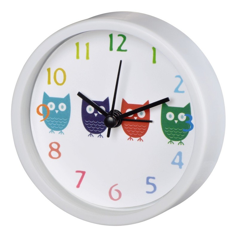 Hama Children's Owl Alarm Clock with Silent Sweep Second Hand