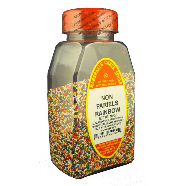 Marshall’s Creek Spices Non Pariels Rainbow Jar, 12 Ounce