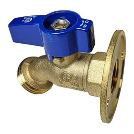 1 PIECE XFITTING 1/2" FEMALE THREADED HOSE BIBB KOKINK WITH NAIL FLANGE, 1/4 TURN, LEAD FREE BRASS, WATER OR OIL,