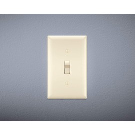 Legrand-Pass & Seymour CSB20AC2LACC6 20-Amp 120-volt/277 Voltage Alternating Current Back and Side Wire Commercial Double Pole Switch Light, Almond
