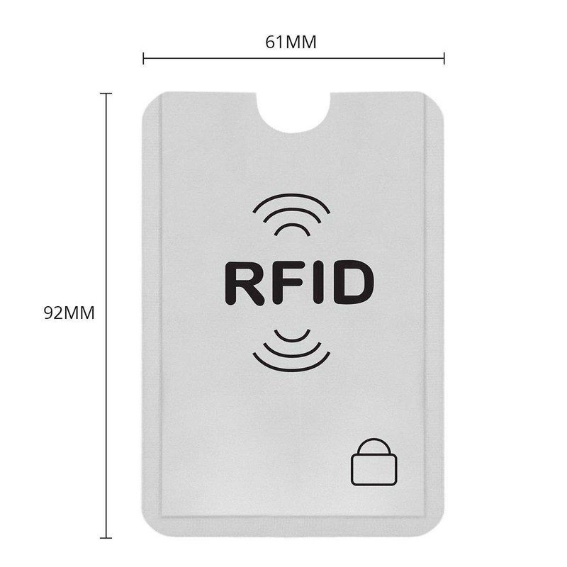 Boolavard 20pcs Anti Scan RFID Blocking Sleeve Cover Credit Card
