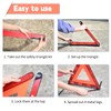 DEDC Car Safety Triangle Warning Kit, Set of 3 Roadside