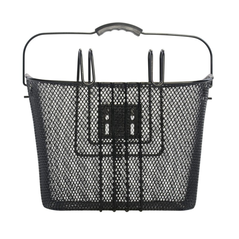 M-Wave Quick Mount Wire Basket, Black, 18.5 Liters