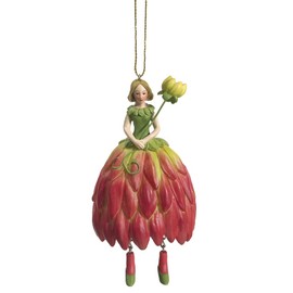 Flower Girl Dalie Hanging Elf Figurine Flower Fairy Figurine Flower Figure Sculpture Flower Children in Gift Box
