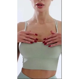 Crop Top Deportivo Para Mujer Push Up Katiusha Sport