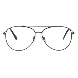 Mens Metal Rim Officer Pilot Multi 3 Power Focus Progressive Reading Glasses (gunmetal, 3.0)