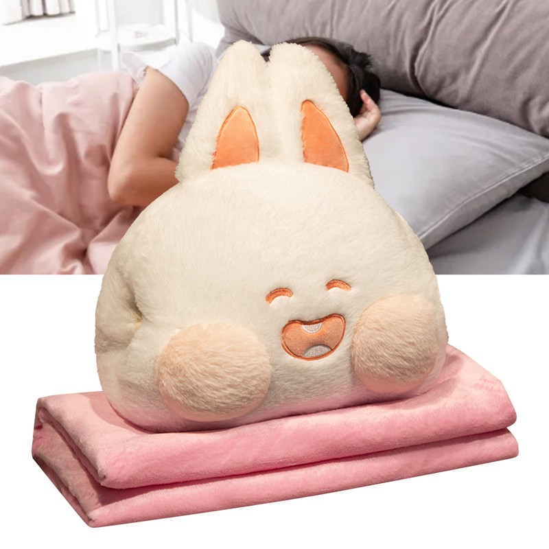 Stuffed Animals Travel Blanket Pillow Set Soft Plush Hugging Pillow