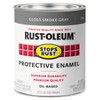 Rust-Oleum 7786502-2PK Stops Rust Brush On Paint, 1 Quarts, Gloss Smoke Gray, 2 Can, (Pack of 2)