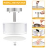 FOLKSMATE 3-Light Semi Flush Mount Ceiling Light Fixture, Drum Light
