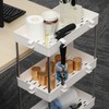 PATIKIL Slim Storage Cart, 4 Tier Mobile Shelving Unit Bathroom