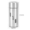 3Pcs Salt and Pepper Shakers Set Stainless Steel 3 Sizes