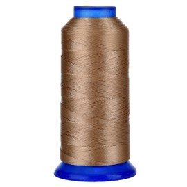 Selric [1500Yards / 30 Colors Available] UV Resistant High Strength Polyester Thread #69 T70 Size 210D/3 for Upholstery, Outdoor Market, Drapery, Beading, Purses, Leather (Light Brown)