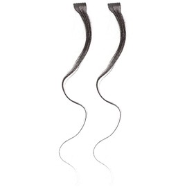 Baluue Real Hair Extensions 2pcs Invisible Hairpiece Straight Wig for Women Premium PU Material Suitable for Everyday Use