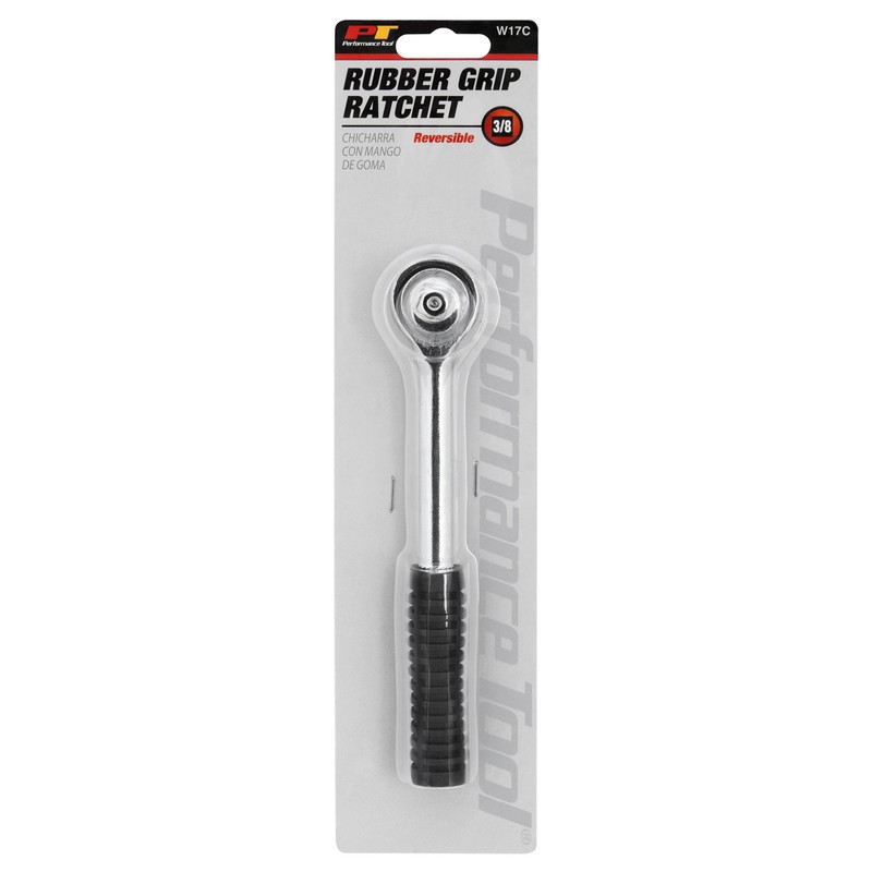 Performance Tool W17C 3/8" Drive Ratchet with Rubber Grip