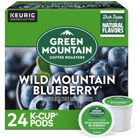 Green Mountain Coffee Roasters Wild Mountain Blueberry, Single-Serve Keurig K-Cup Pods, Flavored Light Roast Coffee Pods, 96 Count