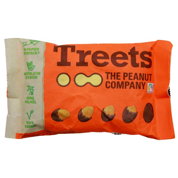 Treets Peanuts Coated Peanuts Pack of 15 (15 x 185 g)