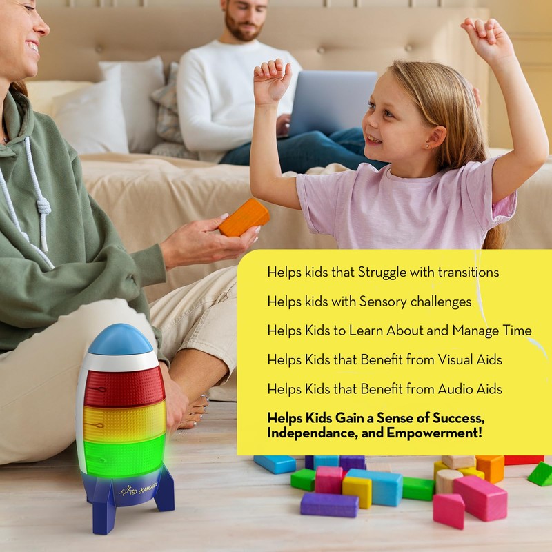 Ted Kangaroo Countdown Timer! Blast Off Visual Timer for Kids