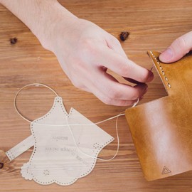 Operitacx 5pcs Acrylic Owl Keychain Wallet DIY Stencil Passport Holder Leather Craft Template