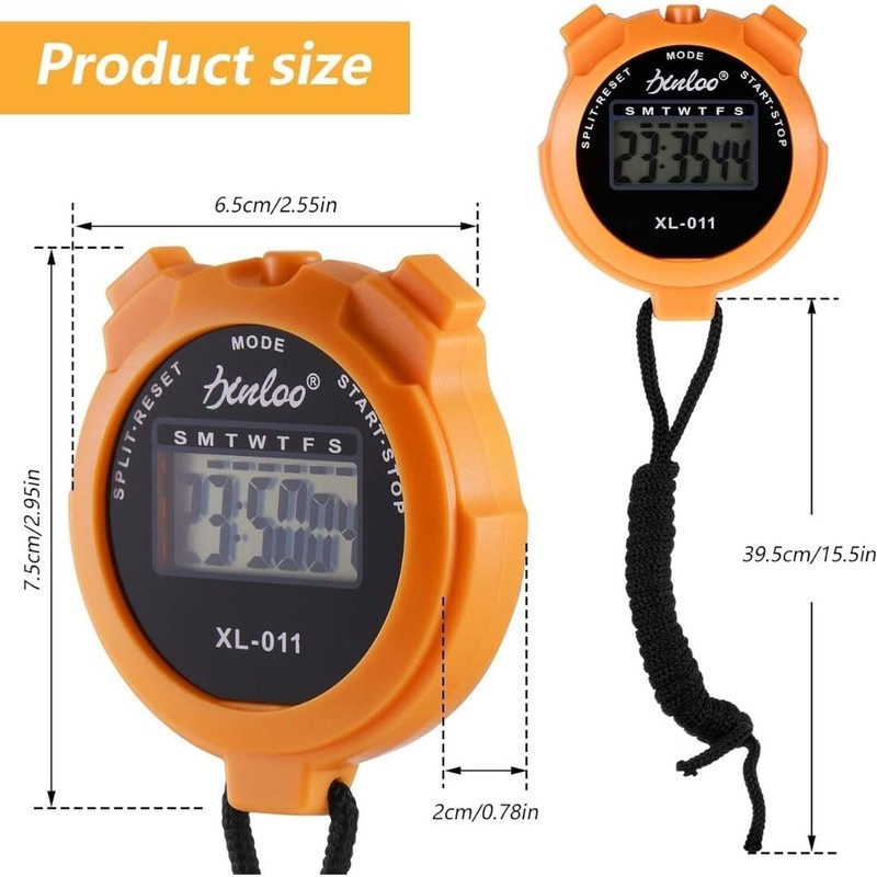 Stopwatches, Digital Sports Stop watch, referee kit, Handheld stopwatch Split