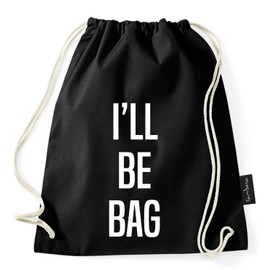 Sambosa, gym, sports bag with hipster quotes, black