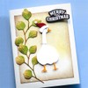 XMZZMX Christmas Patchwork Goose Metal Cutting Dies for Card Making,