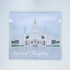 2025 LDS Sacred Temples Wall Calendar With Pictures of Inspiring LDS Temples & Important Dates (2025)