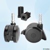 BBQration 70360 Locking Caster with Insert for Weber Spirit E-310