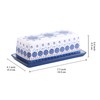 Bico Blue Talavera Ceramic Butter Dish with Lid, Butter Keeper