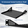 10 inch 1U Server Rack Shelf, Ventilated rack-mounted cantilever tray