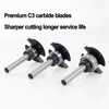 SICWOOD 3pcs Top Bearing Slot Cutter Router Bit Set -