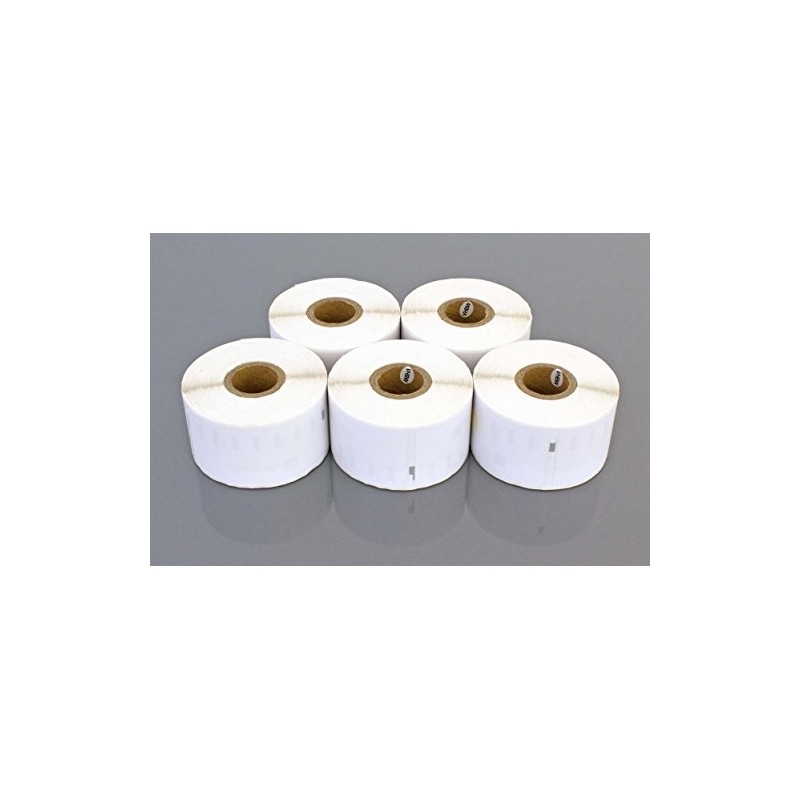vhbw Set of 5 label rolls 41 mm x 89