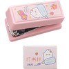 1 Set Pink Mini Stapler with No.12 Staples, Cute Rabbit Pattern Desktop Stapler, Staple Remover, Bookbinding Machine for Paper Clips Staplers for Office School Home Desk Staplers