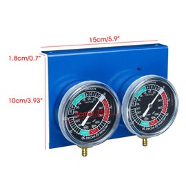 Kisbeibi Motorcycle Vacuum Gauge, Vacuum Balancer Gauge, Professional Vacuum Carburetor Carb Synchronizer Motorcycle Accessories Durable 2 Cylinder Gauges Kit(size:15x10x1.8cm)
