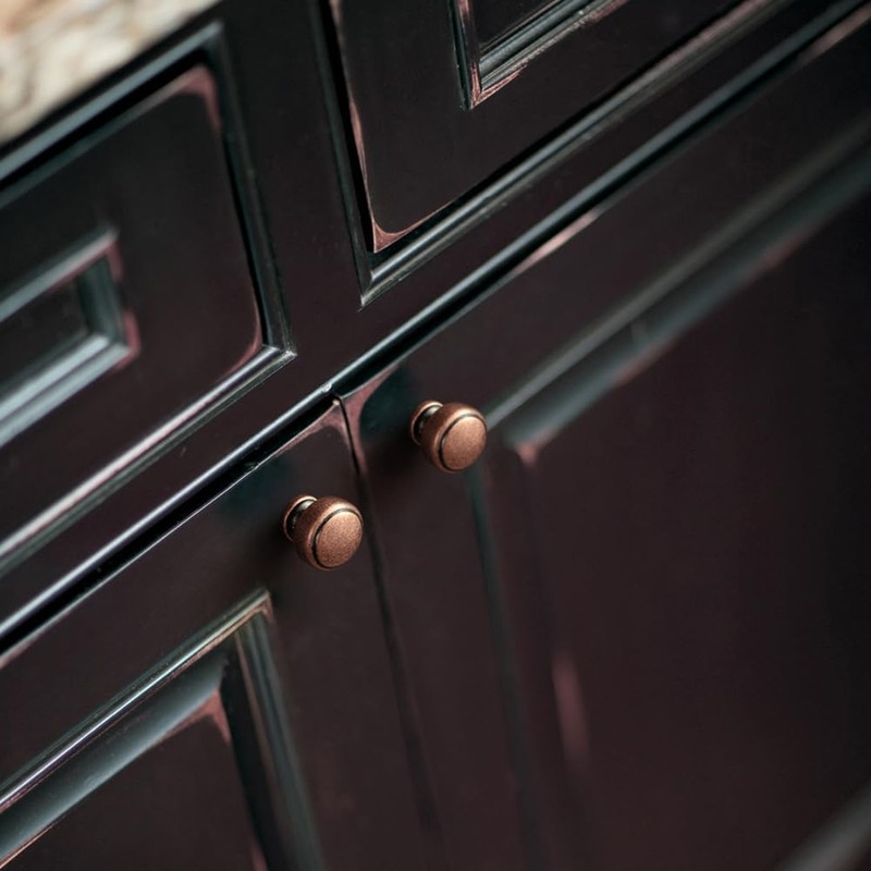 Goo-Ki 6 Pack Antique Copper Round Cabinet Knobs – Vintage