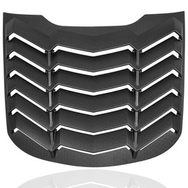 CUMART 2015-2023 Rear+Side Window Louvers Windshield Sun Shade Cover Lambo Style Matte Black Compatible with Ford Mustang 2015 2016 2017 2018 2019 2020 2021 2022 2023 Complete Set …