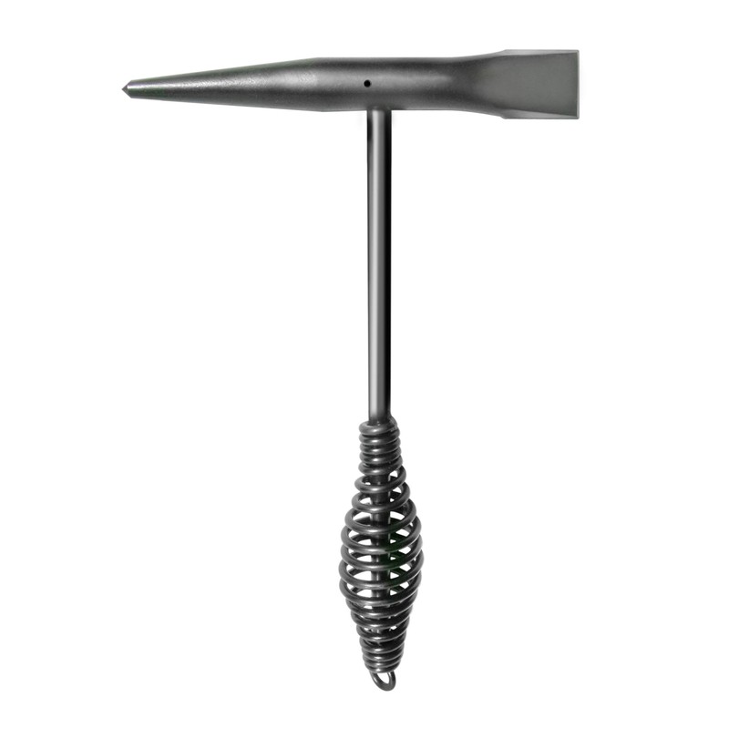 ATLAS WELDING ACCESSORIES - TOMAHAWK CONE&CHISEL HAMMER W/STEEL HDL -