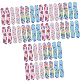 Baluue 120pcs Nail Art Sponges Double-sided Nail Files Unique Patterns Safe and Buffing Boards for Home and Salon Use