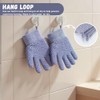 Guantes Baño Exfoliantes Doble Textura Ducha Spa Masajes Exfoliaciones Corporales