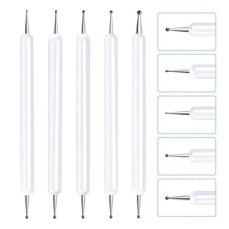 SagaSave 5 Pieces Embossing Tool Set with 1-3mm Double End,