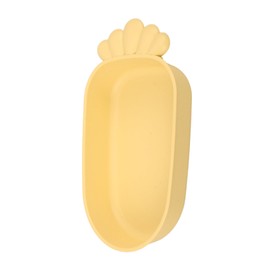 VILLFUL Parrot Bath Box Reusable Bird Bathtub for Small Birds Lightweight and Durable Design for Parakeet and Sparrow Bathing Cage Yellow Carrot Color