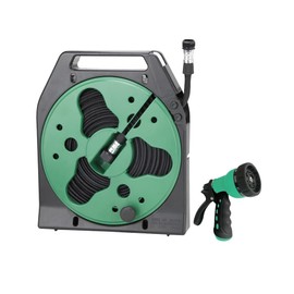 Mintcraft YP1121 Flat Hose Reel with Nozzle, 50'