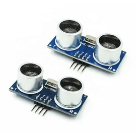 MERQC (2Pcs) HCSR04 HC SR04 3.3V- 5V Ultrasonic Module Ultrasonic Wave Detector Ranging Module Sensor HC-SR04 Measuring