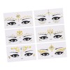 TOVINANNA 6sheets Face Stickers for Day Peel Stick Eye Makeup