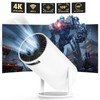 Portable 4K Mini Projector with Android 11，Smart Projector 5G WiFi6